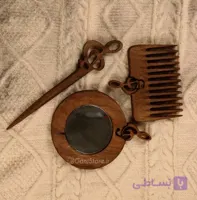 ست شانه، آینه و پین مو طرح موسیقی کد ۱ | گنج استور
