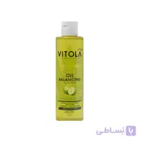ژل شست و شوی تنظیم کننده چربی صورت ویتولا مدل Oil Balancing حاوی عصاره لیمو مخصوص پوست چرب و مختلط