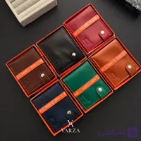 کیف پول چرم مردانه دکمه دار طرح مونت