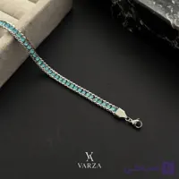 دستبند اسپورت تنیسی کارتیه آبی فیروزه ایی