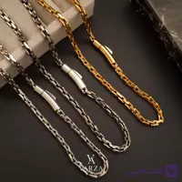 زنجیر استیل مردانه مونتانا قفل کوسه ایی