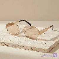عینک آفتابی سلین CELINE استاندارد UV فریم لس یونیسکس قهوه ای