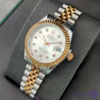 ساعت زنانه استیل رولکس ROLEX موتور ژاپن ضدآب رنگ ثابت