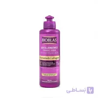 ماسک موی بعد از حمام بیوبلاس (Bioblas) مدل(Repairing Styling Cream) با کراتین و کلاژن – مخصوص موهای آسیب‌دیده و نازک – ۲۵۰ میلی‌لیتر