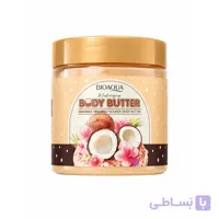 کره بدن بیوآکوا (BIOAQUA) مدل کوکونات تیرامیسو (Coconut Tiramisu) – مرطوب‌کننده و نرم‌کننده عمیق – ۲۰۰ گرم