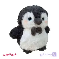 عروسک پولیشی پنگوئن پاپیونی 25 سانتی متر
