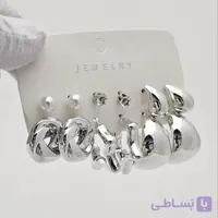 گوشواره زنانه پک ۶ جفتی ترند کیفت خوب