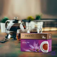 چای زعفرانی کیسه‌ای تکسو ۲۵ تایی احساس شادابی، ضدافسردگی، کمک به هضم غذا، کاهش اشتها  Taksoo