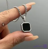 گردنبند مردانه استیل طرح مونت بلانگ