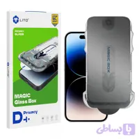 گلس محافظ صفحه نمایش با کیت نصب آسان لیتوو مدل Privacy Full Glass