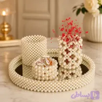 پک سینی و گلدان استوانه و شکلات خوری
