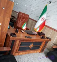 میز کارمندی طرح غزل ملامینه ال دار