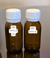 شیشه دارویی 60 میل تیره بدون درب