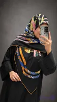 روسری زنانه ابریشم توییل ۱۴۰×۱۴۰ دور دوخت فرانسوی | کیفیت High Quality
