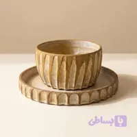 دیس شاتو سفالی لعابدار