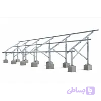 استراکچر پنل خورشیدی 2 پنله گالوانیزه گرم سری ۵۰۰ و ۶۰۰ وات
