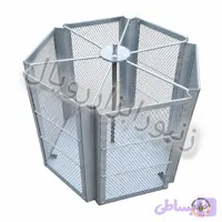 زنبیل استراکتور ۶ قاب توری فلزی درجه ۱