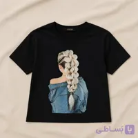 تیشرت نخ پنبه سوپر نگین دار