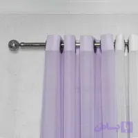 پرده آماده - حریر بافت دار کد 117 رنگ یاسی