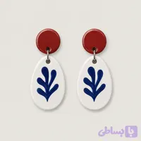 گوشواره سرامیکی مرجان