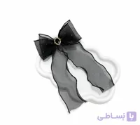 اکسسوری مو پاپیون حریر نگین دار (گیره مو)