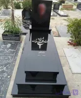 سنگ مزار گرانیت سوپر black کد 17663