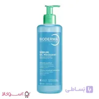 ژل شستشو پوست چرب و مختلط بایودرما مدل sebium حجم 400 میل