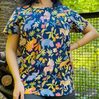 تیشرت زنانه اچ اند ام H&M نخی یقه گرد سری C