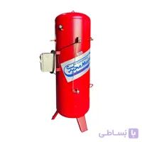 مخزن هوا ۵۰۰ لیتری کمپرسور باد مجیدی ورق ۴ میلی‌متر فولاد مبارکه (رنگ کوره‌ای)