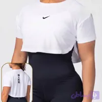 کراپ تک آستین کوتاه ورزشی مدل 1555 NIKE