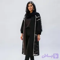 مانتوی بلند مجلسی سایز بزرگ مدل دلبر