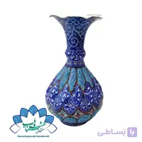 گلدان شلغمی مینا کاری – کد 530