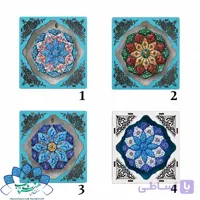 قاب و بشقاب میناکاری-کد1316