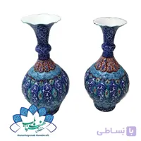 گلدان کوزه‌ای میناکاری (جفت) -کد 514