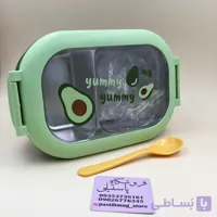 ظرف غذا استیل دو خونه میوه ای