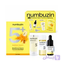 پک مینی محصولات ضد لک و روشن کننده شماره 5 نامبوزین Numbuzin No.5 Glutathione Vitamin Trial Kit For Brightening