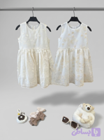 پیراهن دخترانه،مدل خامه دوزی طرح گل،زیبا و باکیفیت