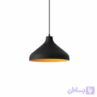 چراغ آویز گنبدی مشکی