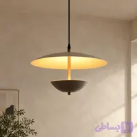 لوستر سقفی مدرن فلزی با نور مخفی