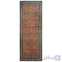 قالی راهروی قرمز دستبافت همدان