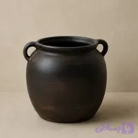 ظرف سفالی دکوری دسته دار