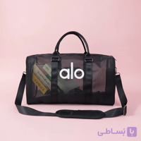 ساک ورزشی مشکی Alo مدل مش با بند دوشی قابل تنظیم