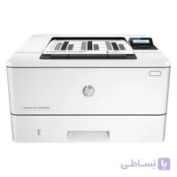 پرینتر اچ پی تک رنگ تک کاره با چاپ لیزری مدل LaserJet Pro M402dne، سایز چاپ A4، دارای فناوری خاموش‌شدن خودکار، قابلیت چاپ دو رو، سرعت زیاد چاپ