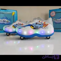 کفش اسکیتی چراغ دار با چرخ تاشوی وارداتی