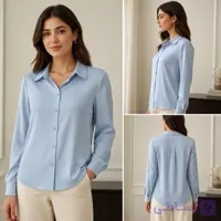 شومیز زنانه ساتن ابریشم (کالکشن Virgool)