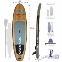 پدل برد بادی Seven Seas مدل Wooden با ابعاد 11.6 طرح چوب