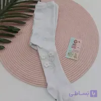 جوراب شلواری گل دار و نگین دار بچه گانه