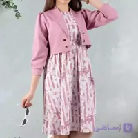 کت سارافون دخترانه مجلسی طرح گل | ست کت و سارافون مازراتی دخترانه شیک