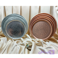 سینی مسی گرد طرح ترمه