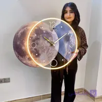 ساعت دیواری پلکسی طرح ماه